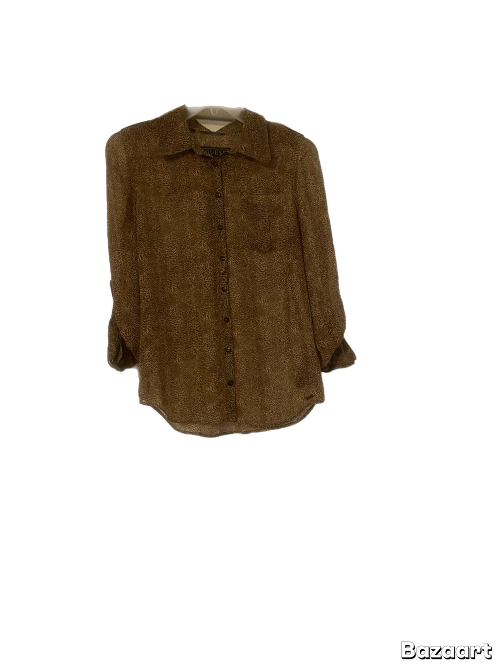 Guess Los Angeles
 Item: Women's Leopard Print Long-Sleeve Button-Down Shirt / B